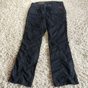 HARLEY DAVIDSON Women's 100% ROLL-UP Pants SIZE 6